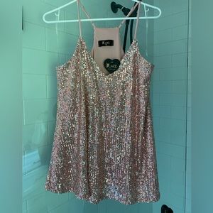 Sequined tank
